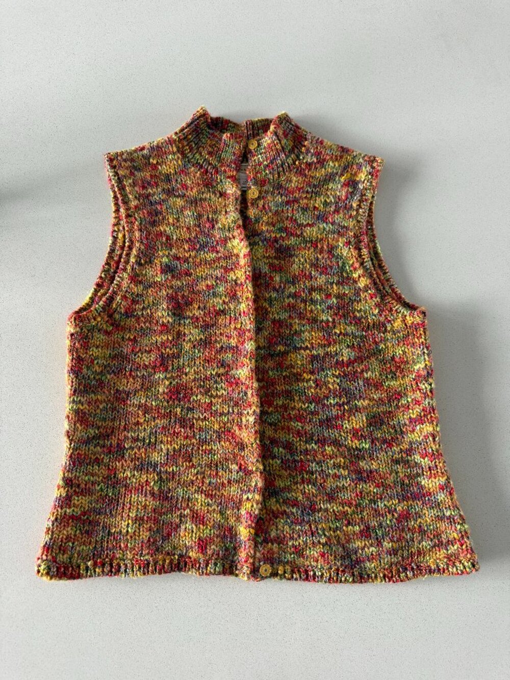 Talbots Multicolor Wool Blend Sweater Vest